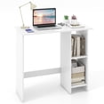thumbnail image 1 of Patiojoy Small Computer Desk Home Laptop Table w/ Modern Writing Desk w/ 3-position Adjustable Shelf Compact Writing Desk w/ Anti-Toppling Kit White, 1 of 8