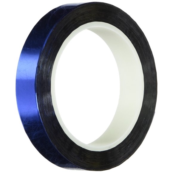TapeCase Metalized Polyester Film Tape 1/2" x 72yds - Blue (1 Roll)