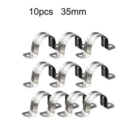 

10Pcs 304 Stainless Steel Pipe Holder U Shape Clamp Pipe Clamp Set