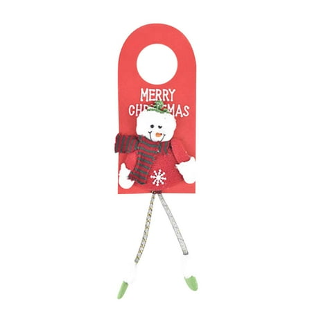 

New Upgrade Christmas Decorations Indoor The Nightmare Before Christmas New Christmas Decorations Window Decoration Pendant Cartoon Old Man Snowman Doll Christmas Fabric Door
