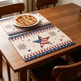 thumbnail image 6 of American Independence Day Placemats Set of 1, Patriotic 4th of July Table Mats, Washable Polyester Table Decor for Dining & Party, Stars and Stripes Themed Tablecloth, 6 of 6