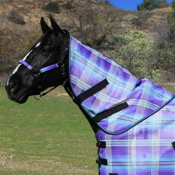 Kensington Textilene Fly Neck Cover (No Fll), Kentucky Blue Plaid, Size: Large