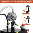 thumbnail image 3 of Garvee Fuel Transfer Tank with Pump, 40 Gallon Fuel Caddy, Gas Storage Tank, Gasoline Diesel Fuel Tank for Cars, Lawn Mowers, ATVs, Boats, More, Black, 3 of 10