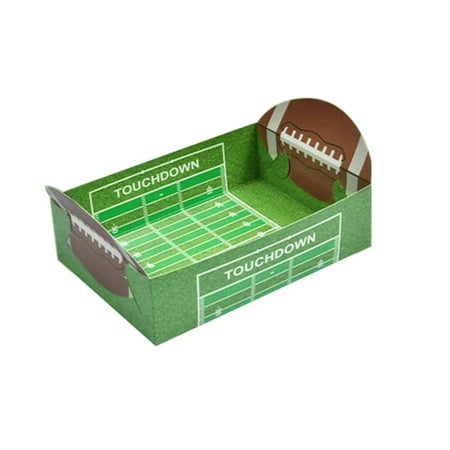 

Njspdjh 25/50 Pack Football Party Supplies Disposable Paper Food Trays Football Party Decorations And Party Favors Football Party Snack Trays Movie Night Nachos Trays And Hot Dog Trays