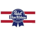 thumbnail image 2 of Junior's Pabst Red Stripe Blue Ribbon  Graphic Tee White Small, 2 of 4