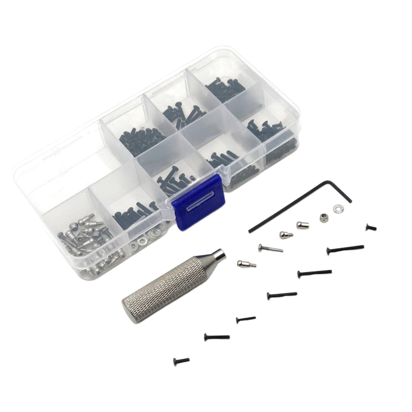 256PCS RC Screw Kit – Universal Hardware Repair Set For 1/28 Wltoys RC Cars (K969, K989, Etc.)