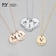 thumbnail image 2 of DIY Tiny Gold Initial Necklace Oro Plata Letra Collar Iniciales Nombre Colgante Joyería de moda Fabricación de acero inoxidable Placa de identificación personalizada para mujeres Mamá Regalo Gargantil, 2 of 3