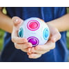 Magic Rainbow Ball Speed Cube Rainbow Ball Puzzle Spherical Fidget Magic Brain Teasers Educational Toys Child Kid Gift