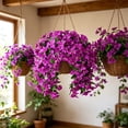 thumbnail image 4 of Artificial Bougainvillea Wall Hangings Artificial Flower Ceiling Decorations Wedding Hall Wall Decorations Silk Flower Hanging Baskets Rattan, 4 of 6