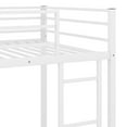 Euroco Metal Twin over Twin Size Bunk Bed, Low Profile Bunk with Ladder