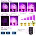 thumbnail image 3 of Plant lamp / plant lighting with 4 flexible LED fluorescent tubes, 3 of 5