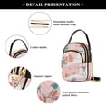thumbnail image 4 of FORMRS Crossbody Bag for Women Quilted Travel Shoulder Cell Phone Purse with Chain Strap Handbag, Pink Christmas Snowman, 4 of 7