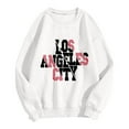 thumbnail image 2 of PENGXIANG Sweat-Shirt de Mode pour Femmes Pull Col Rond Lettre Imprimée à Manches Longues à Capuche, 2 of 4