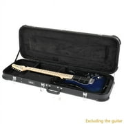 Fithood MCH Electric Guitar Square Hard Case with Protective Sleeve Fits ST TL Burning fire 170 Style Electric Guitar Blac