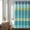 Blue & Green, variant on Bohemian Stripe Shower Curtain, 72" W x 72" L, Turquoise & Orange - Enchanting and Bold Colorful Design Perfect for Boho Bathroom Decor