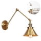 thumbnail image 1 of E27 Industrial Wall Light Adjustable Swivel Arm Wall Light Vintage Bedroom Wall Lights Bedside Lamp, 1 of 5