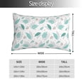 thumbnail image 2 of Naloa Leaf Print Green Pillow Covers, Throw Pillow Case Cushion Covers,Cushion for Bedroom,Couch,Home-14"x20", 2 of 6