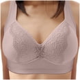 thumbnail image 2 of Aayomet Bras for Women Plus Size Size Non Steel Rim Adjustable Folding Top Breathable Collar Bra (Gray, 36), 2 of 4