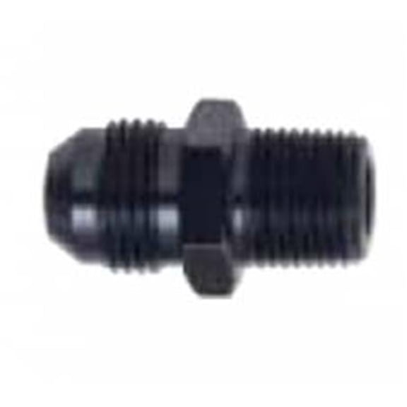 481612-BL Aluminum -12 AN to 0.75 in. NPT Straight Adapter, Black