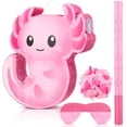 thumbnail image 1 of Axolotl rosa Piñata Leyndo para decoración de fiesta de cumpleaños, 1 of 7