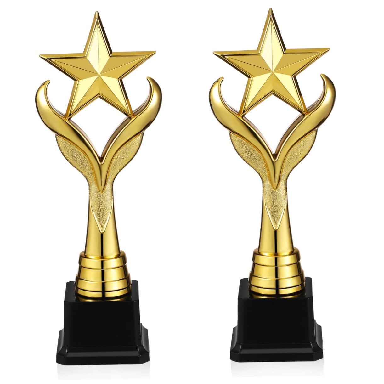 HOMEMAXS 2pcs Award Trophy Star Shape Trophy Decorative Competition Trophy Party Celebration Trophy
