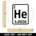 thumbnail image 2 of Helium Periodic Table of Elements Science Chemistry Self-Inking Rubber Stamp Ink Stamper - Red Ink - Large 1-1/2 Inch, 2 of 7