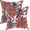 Navy Blue Red, variant on Vintage Floral Pillow Covers 18 x 18 Inch Set of 2, Navy Blue Red Retro Sunflower Flowers Decorative Throw Pillow Covers Outdoor Linen Farmhouse Modern Art Pillowcases for Couch Sofa Decor