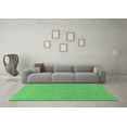 thumbnail image 3 of Ahgly Company Indoor Square Solid Emerald Green Modern Area Rugs, 3' Square, 3 of 4