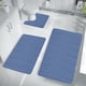 thumbnail image 1 of Juego de Tapetes de Baño de Espuma de 3 Piezas - Felpa de Terciopelo Suave con Espuma Viscoelástica, Respaldo de Goma Antideslizante, Absorbente de Agua, Grueso, Lavable a Máquina, Secado Rápido -, 1 of 6
