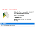thumbnail image 2 of Cabin Air Filter - Compatible with 2017 - 2019 Mercedes-Benz GLS550 2018, 2 of 2
