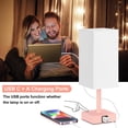 thumbnail image 3 of Lámpara de Mesa Ambimall con Control Táctil y Puertos USB A+C, 3 of 6