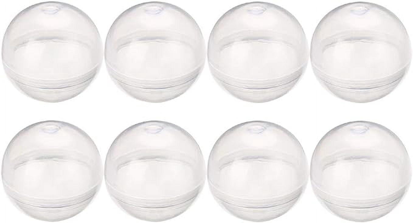 Entervending Vending Machine Empty Round Capsules 1.1” 250 pcs Bulk Capsule for Toy Gumball Machines Small Clear Containers Surprise for Kids Party Favor Prize