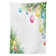 thumbnail image 3 of Ambesonne New Year Tablecloth Rectangular Table Cover, Colorful Baubles Theme, 60"x90", Multicolor, 3 of 4