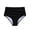Black, variant on HONHUZH Swimsuits for Women,Women High Waisted Bikini Swim Pants Shorts Bottom Swimsuit Swimwear Bathing