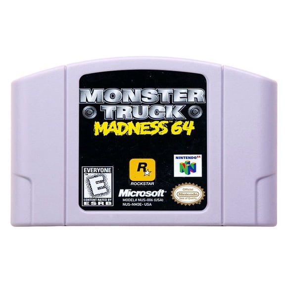 Video Games Compatible for the n64 console, replacement cartridge for Monster Truck Madness 64 NTSC