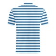 thumbnail image 5 of Men'S Polo Shirts Short Sleeve Knit Stripe Casual Summer Fit Business Leisure Male Tshirts, 5 of 6