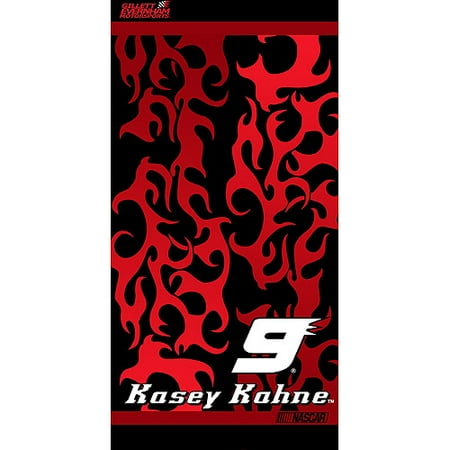 Flame Track Kasey Kahne Beach Towel