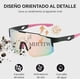 thumbnail image 3 of 2pzs Gafas De Sol Deportivas Hombre Mujer Para Ciclismo Modelo Negro y Rosa, 3 of 4