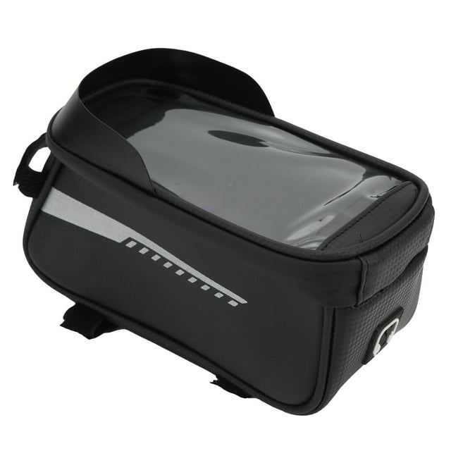 Bolsa de Tubo Superior ANGGREK Para bicicleta Resistente Al agua negro