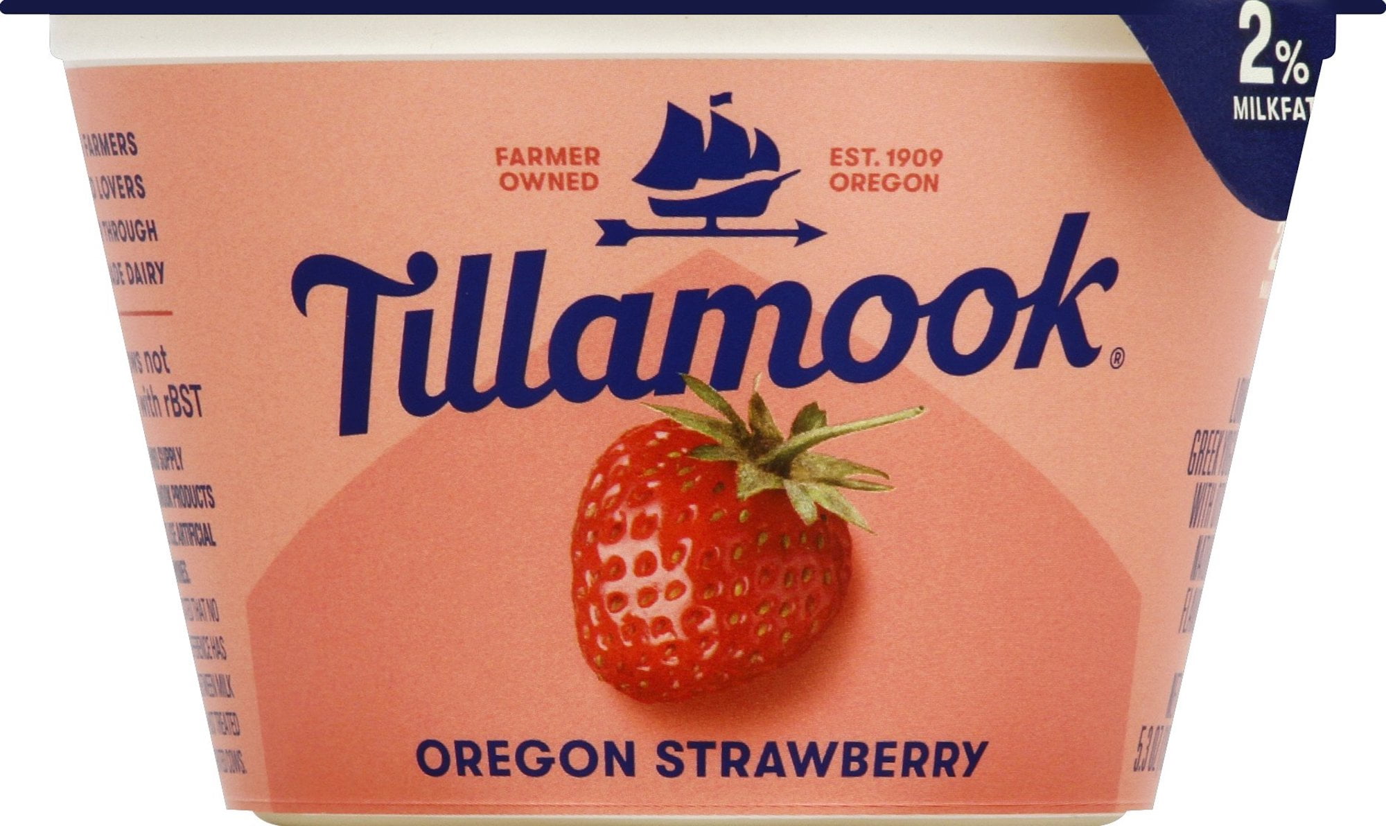 Tillamook Oregon Strawberry Greek Yogurt, 5.3oz - Walmart.com