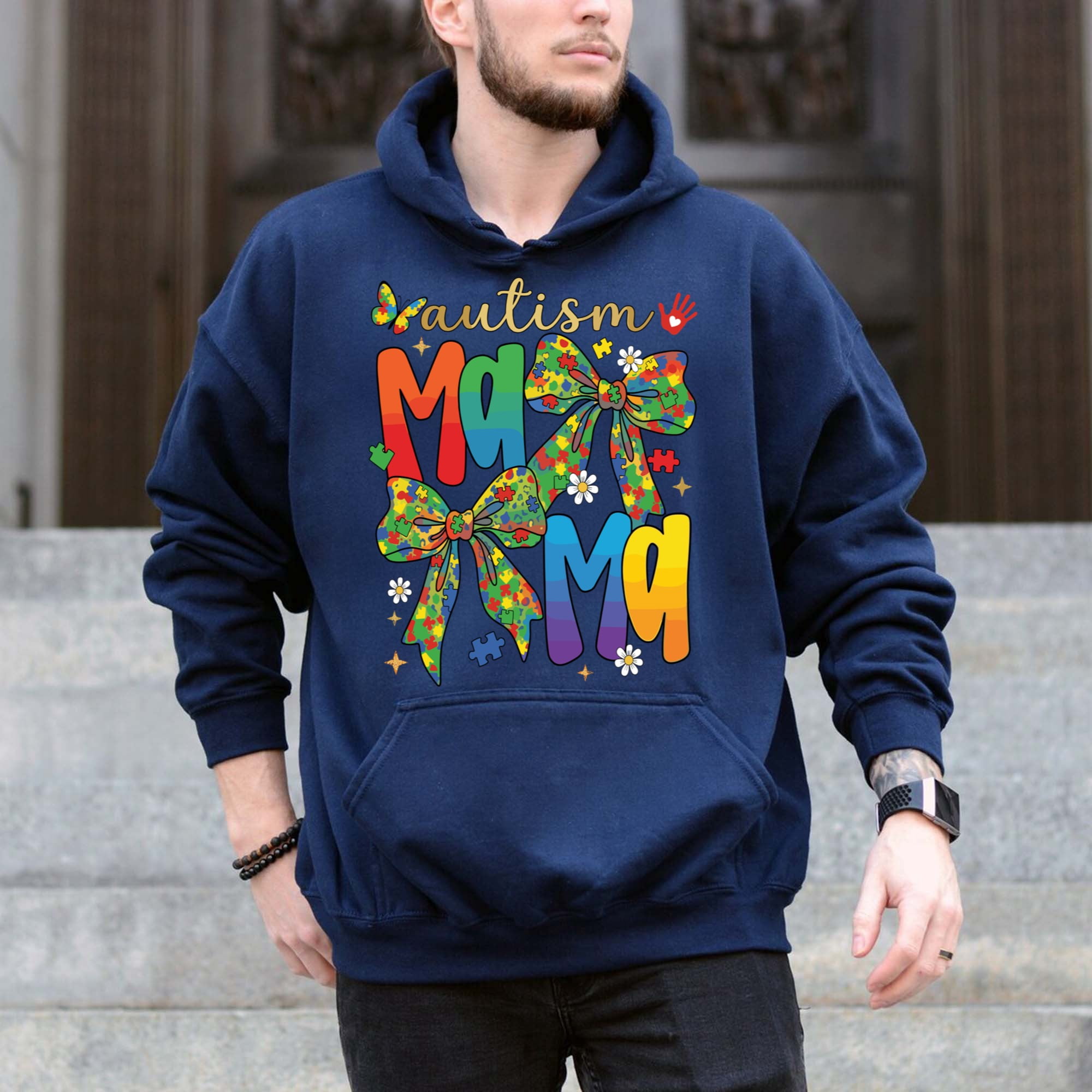 Autism Mama Shirt, Neurodiversity Support Tee – T-Shirt, Hoodie & Sweatshirt – Autism Awareness – Supportive Moms