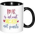 thumbnail image 2 of Pride Day Lgbt Gay Peace Love Coffee Mug Funny Novelty Ceramic Tea Cup Microwave Safe 11oz Office And Home Ideal Cup For Men Women, 2 of 8