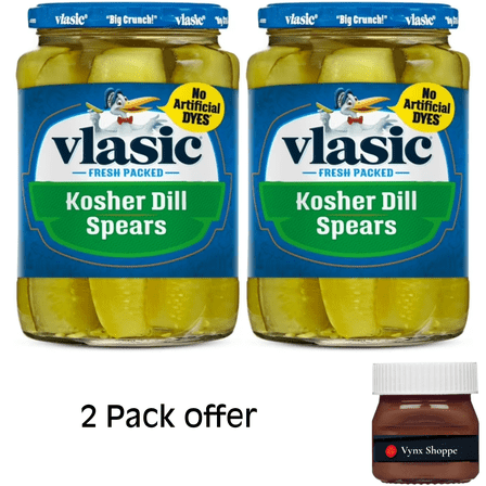 Vlasic Kosher Dill Pickle Spears, Keto Friendly, 24 fl. oz.