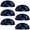 Multicolored 2, variant on PhooArto 6 Pcs Cup Drawer Pulls, Cows Chamomile Pattern Shell Shape Handles Cabinet Knobs for Dresser Cupboard Closet Wardrobe with Screws