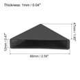 thumbnail image 2 of PP Esquina Protector Triángulo 47x12mm para Cerámica, Vidrio, Metal Hojas Negro Paquete de 50 Unique Bargains protectores de borde de embalaje comercial profesional, 2 of 5