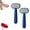 Blue*2, variant on Dual Sided Callus Remover, Stainless Steel Blade Foot Scraper, Dual Sided Foot File Callus Remover, Portable Manual Dead Skin Corn Remover, for Home Bathroom Travel Use