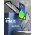 thumbnail image 2 of WEI Ares Étui pour iPhone 12 Pro Max 6.7 Pouces (Sortie 2020), Étui Pare-Chocs Robuste à Double Couche Transparente avec Protecteur d'Écran Intégré (Noir), 2 of 7