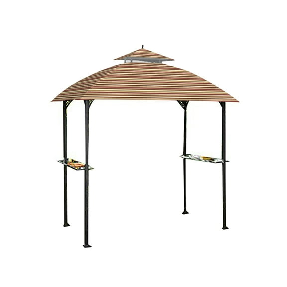 Garden Winds Replacement Canopy Top Cover for the Windsor Grill Gazebo -Standard 350 - Stripe Canyon