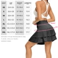 thumbnail image 3 of Women's Pleated Tennis Skirt Double Ruffle Golf Skirts for Women Skort with Pockets Tummy Control Athletic, 3 of 3