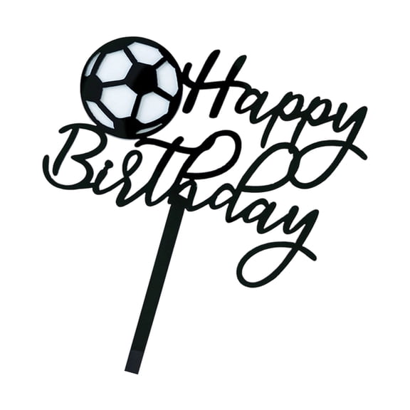 Boys Birthday Party Cake Toppers Football Inspired Decorations Sturdy Safe Plastic Materials Display Ornament